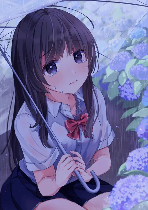 雨の日の出会い 