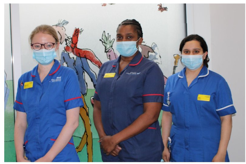 BCH_RB_Play's tweet photo. Happy International Nurses Day to these three superstars. 
Where would we be without our amazing nurses.
Sarah, Maureen and Anu are a major part of the RB team and do such a wonderful job with our families. 💙💙💙#InternationalNursesDay #RetinoblastomaNurses https://t.co/udeQJoK9s8