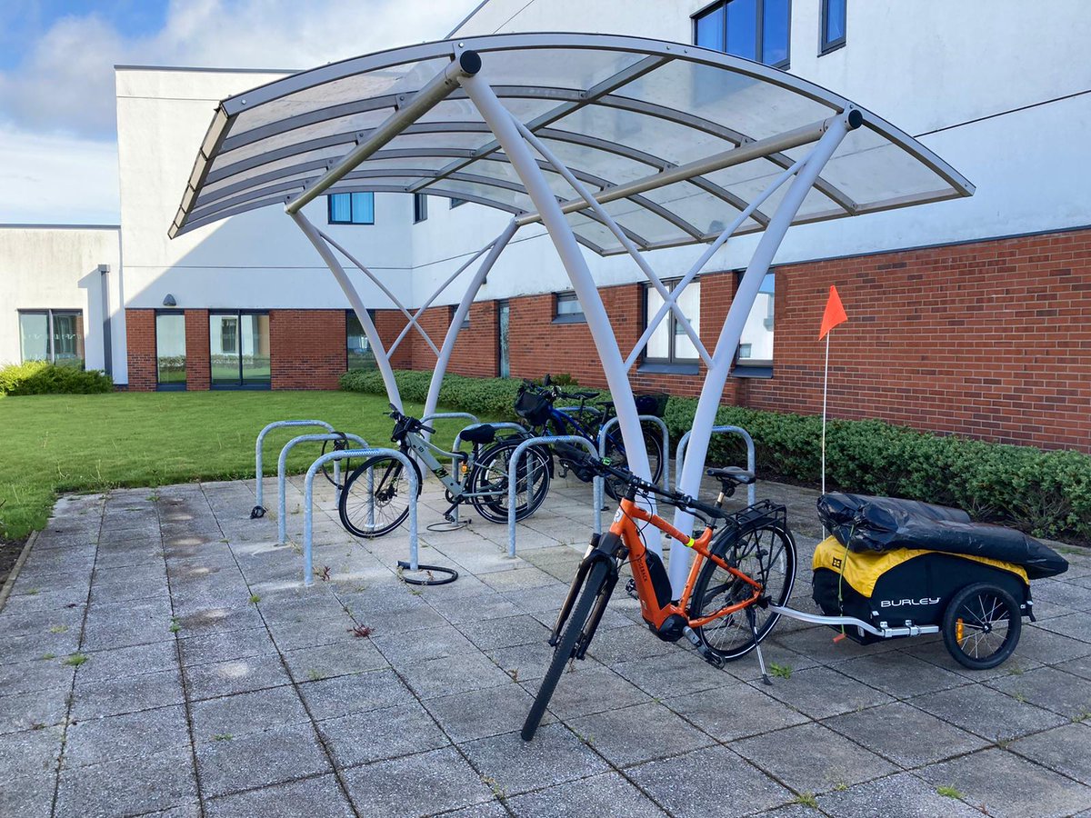 pedalpower72's tweet photo. Is the Travel Smart weekly drop in sessions making an impact with how @PublicHealthAAA @NHSaaa staff are travelling to work at ACH It may only be 3 bikes at this bike shelter, but that's 3 more than the previous weeks we have attended.
@WayToWorkScot @SustransScot @North_Ayrshire https://t.co/ZXKjlNrwh8