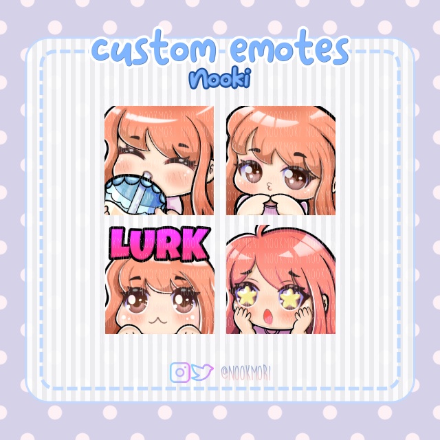 nookmori's tweet photo. added 4 new emotes to my channel! which do you like the most?
#emotes #emoteartist https://t.co/IcyWMme7mR
