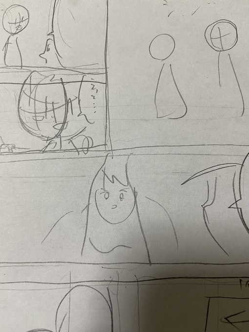 青姫本のネーム描いたら10ページもの超大作になってしまった 吐きそう🤮🤮🤮🤮🤮🤮🤮🤮🤮🤮🤮(吐いた)
中央の😮は青姫です 可憐ですね 