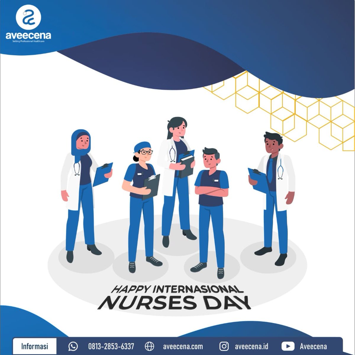 aveecena's tweet photo. [HARI PERAWAT INTERNASIONAL 2022]

“Caring is the essence of nursing.” —Jean Watson

Selamat Hari Perawat Internasional 2022.
Upaya tak kenal lelah mereka menyelamatkan nyawa yang berharga, semoga tenaga kesehatan di Indonesia semakin jaya #hariperawatinternasional https://t.co/uaCirYS8sx