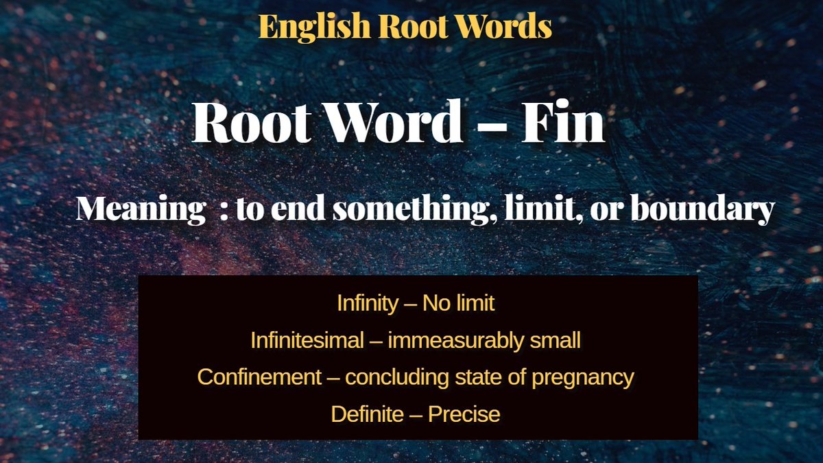 Hinkhoj_Dictnry's tweet photo. Hinkhoj Dictionary - Root Words
#rootword #latin #english
Download Hinkhoj English Hindi dictionary app to learn vocabulary -
https://t.co/tbrUtq7u1K
Follow us on our web page
https://t.co/u56v6QrZuR https://t.co/TgRhX9G8Mc