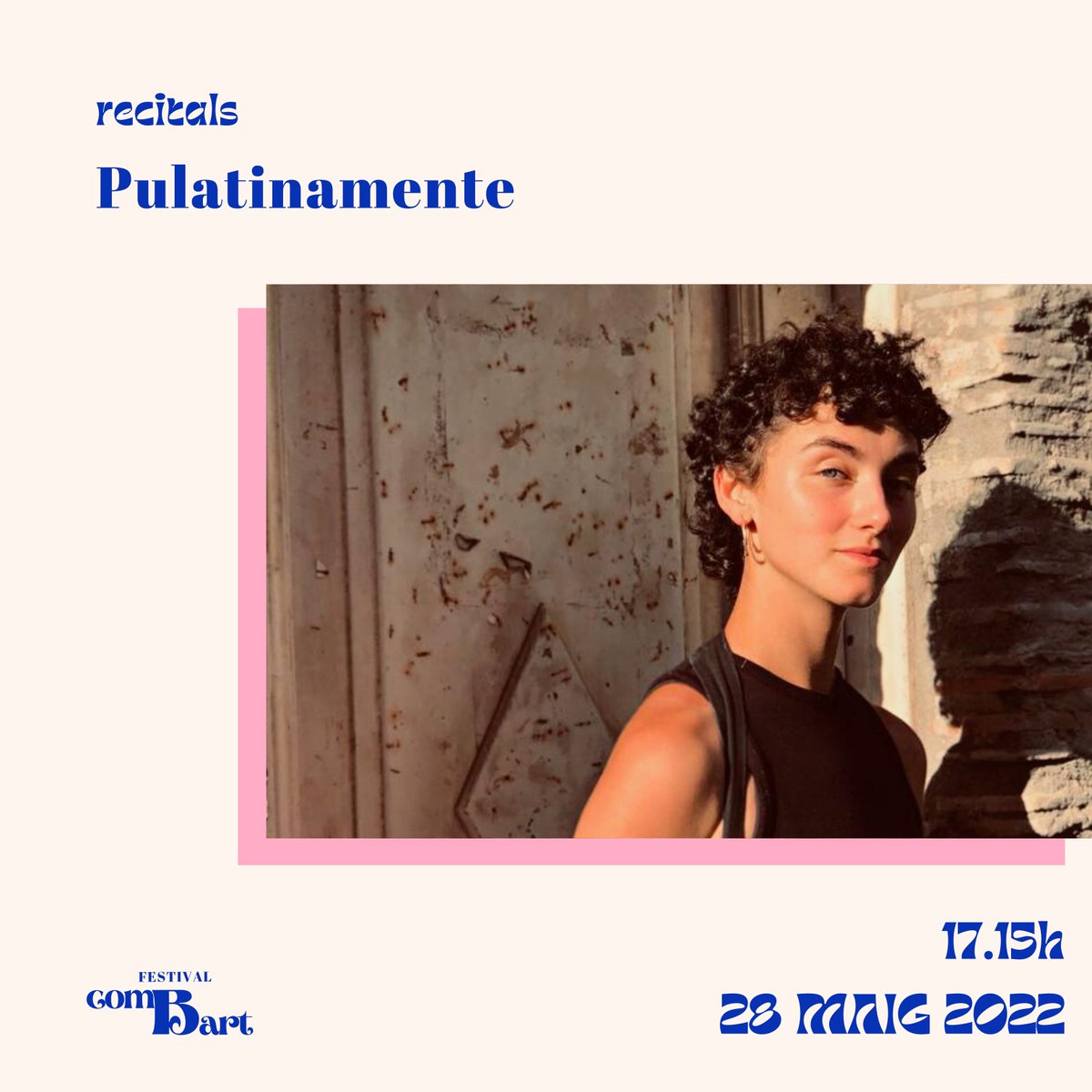 combartfestival's tweet photo. Més presentacions!

💐Paulatinamente ens compartirà un trosset de la seva ànima a través dels versos del seu llibre Opaco i l'acompanyament de quatre ballarines 

La podreu escolatar el dia 28 de maig durant el Festival ComBart🪐

🎫Entrades a la venda a partir del 16 de maig ! https://t.co/lD6MDZdwld