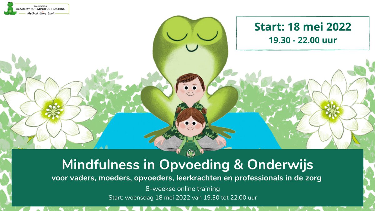 elinesnel's tweet photo. 18 mei start onze online mindfulness training speciaal voor vaders, moeders, opvoeders, leerkrachten en professionals in de zorg. 

Wees welkom en schrijf je snel in: https://t.co/ZAhVaslmVb

#amt #academievoormindfulteaching #elinesnel #stilzitttenalseenkikker #mindfulness https://t.co/IiVTXBUNZm