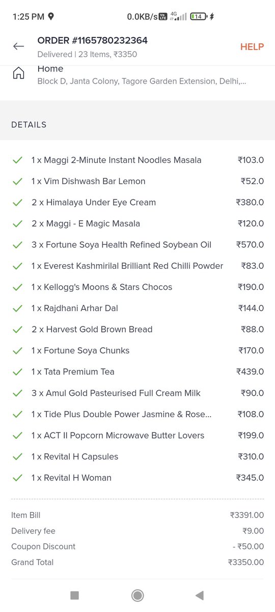 OmPraka55222988's tweet photo. First Time I ordered Groceries From @SwiggyInstamart Order ID 1165780232364 But They Don't Deliver Maximum Items In it, They Kept My Items And Not Delivering To Me, And Even Not Any Refund Amount is Given For My Missing Items Which Are Not Delivered From @swiggy_in @SwiggyCares https://t.co/kbBxAS3DDq