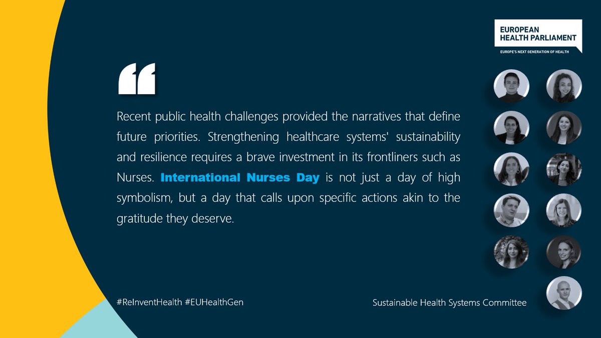 Theo_Dimopoulos's tweet photo. #EHP7's | @healthparl's Sustainable Health Systems Committee Members express their gratitute to all Nurses in the context of #InternationalNursesDay2022 | #IND2022 

#ReInventHealth #EUHealthGen https://t.co/zPTkyodOdY