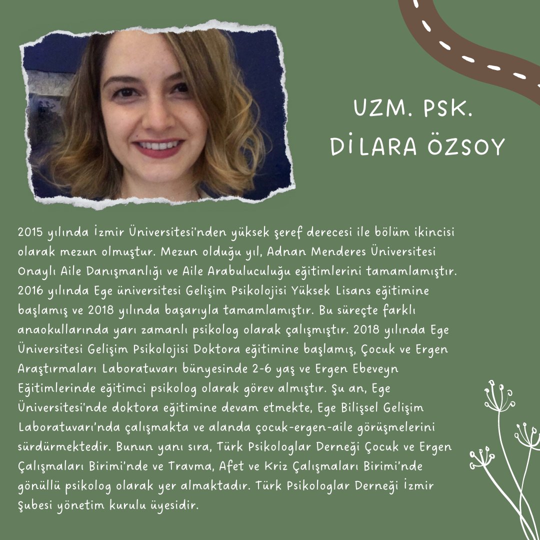 yasarpsi's tweet photo. 15 Mayıs Pazar günü yolculuğumuza değerli konuklarımız:

Prof. Dr. Doğan Kökdemir
Uzman Psk. Dilara Özsoy
Uzman Psk. Çağlar Elbirlik
Dr. Psikolog Volkan Karpat 

Eşlik edecekler 🌿

✨Keşif yolculuğumuz için takipte kalın! 💚 https://t.co/T469m80nvG