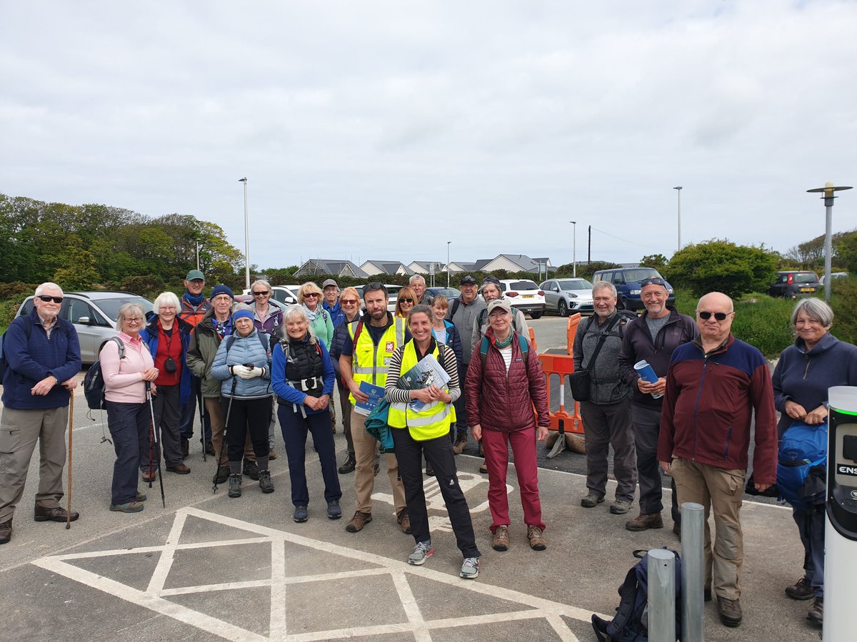 Great to be out on site with the @fpcnpcomms for the first CHERISH guided walk of 2022 😄 We’re exploring #Archaeology #ClimateChange and #CoastalHeritage at Caerfai promontory fort