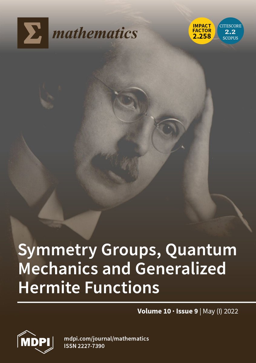 MathematicsMDPI's tweet photo. #Mathematics
🔥Check out the latest Issue released: Volume 10, Issue 8 (May-1 2022) – 264 articles
🍀Link and Cover Story: https://t.co/3dsEmUpbdN
🍀Cover paper: https://t.co/1jQTxeMQnd
#symmetry #gropus #quantum #mechanics #functions
@MDPIOpenAccess https://t.co/uJRIfRP2bD