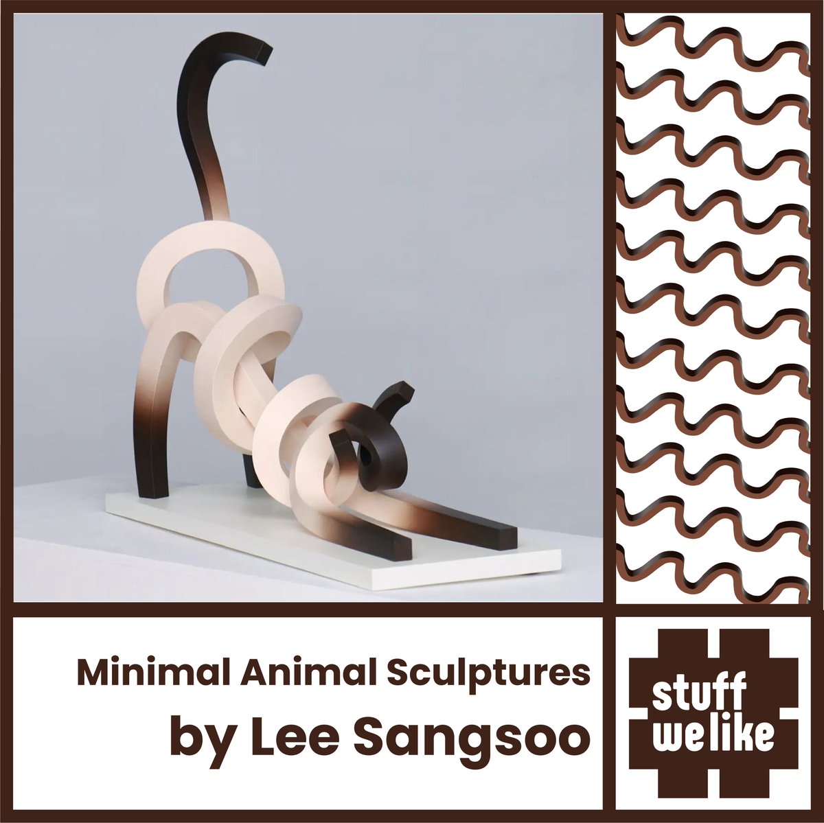reddexperience's tweet photo. Stretching Siamese Cat by Lee Sangsoo. These minimal 3D sculptures are forged out of colourful metal strips by “drawing in the air”. Quite simply #StuffWeLike 😀
#ux #ui #uxdesign #redd #uidesign #design #productdesign #reddexperiencedesign #art #sculpture #3D #metal #strips https://t.co/yhTjuVuOGm