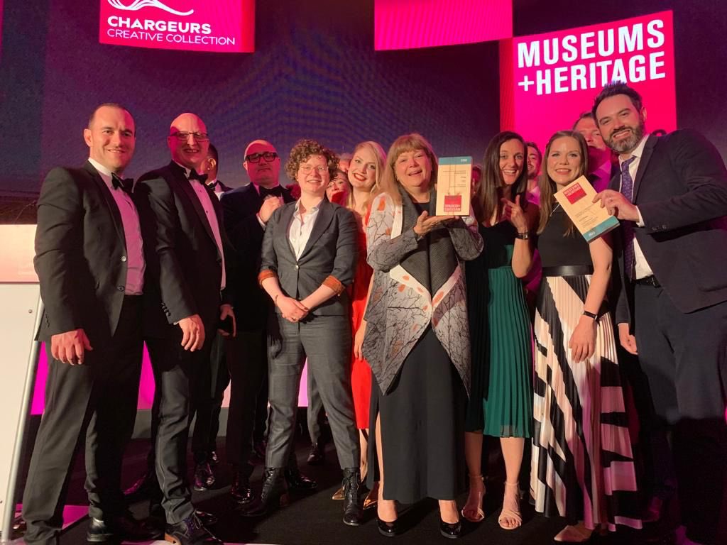 KHClem's tweet photo. Such a proud moment with my @I_W_M colleagues at the #MandHAwards after winning for Best Permanent Exhibition. Working on these #WW2 &amp; #Holocaust Galleries has been a huge honour. It was a privilege to share this moment of recognition for all we’ve achieved. 👏🙌 https://t.co/3z2xH5FBl6