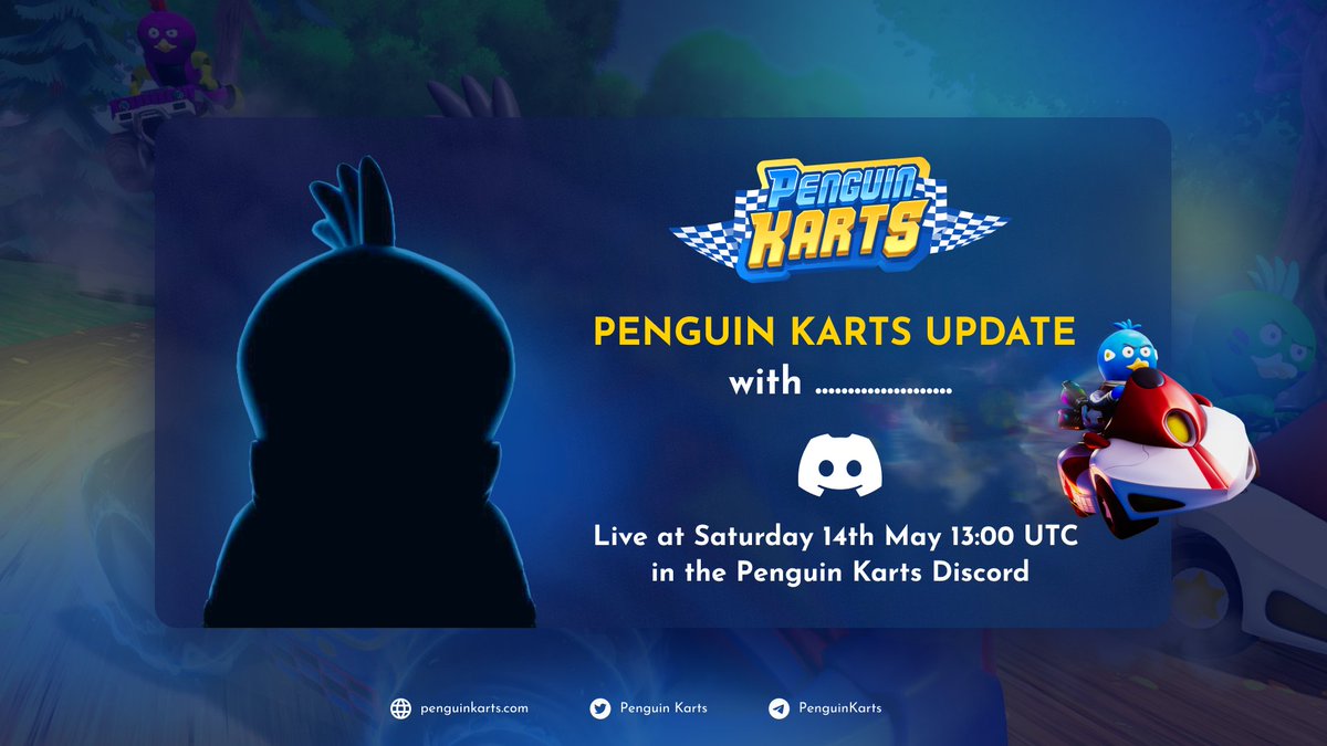 🐧  INTRODUCING..... 🐧

Mark your diary, Join our Discord!

1300 UTC Saturday we'll introducing something VERY important that you've been waiting for!

Write your best guess below...

Discord: discord.com/invite/penguin… 

#P2Egaming #Metaverse #PGK $PGK