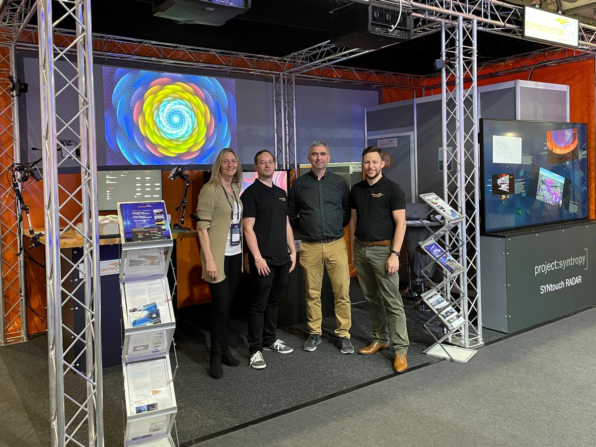 domeprojection's tweet photo. We are so happy to be at @ISE_Show  in Barcelona! What an amazing show!
Stop by our booth 3B100. Try out our #StackerApp, the exporters for #MediaServers, like @Dataton WATCHOUT, @GreenHippo__ Hippotizer, @Resolume, @AVStumpfl PIXERA ++, and our latest devs in #projectionmapping https://t.co/p4mNJgIOea