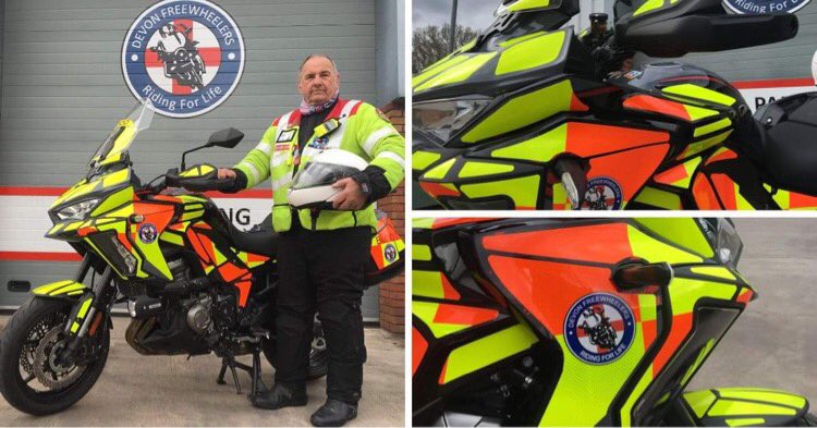 DevonBloodBikes's tweet photo. Devon Freewheelers welcomes new Blood Bike thanks to generous donations.
Read more here👇👇
https://t.co/1jK5btY4YS

#bloodbikes #devon #freewheelers #charity #volunteers https://t.co/ly4zsgSlRj