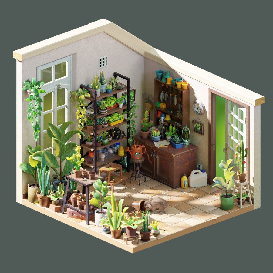 80Level's tweet photo. Here's a collection of cozy tiny Blender-made dioramas created by 3D Artists @miaboaz, @GregoryKhodyrev, @nicky_blender, and other artists

More dioramas here: https://t.co/7y6DNxkG0N

#blender3d #b3d #blender #3dart #stylizedart #gamedev #indiedev https://t.co/BJVcTtcF9t
