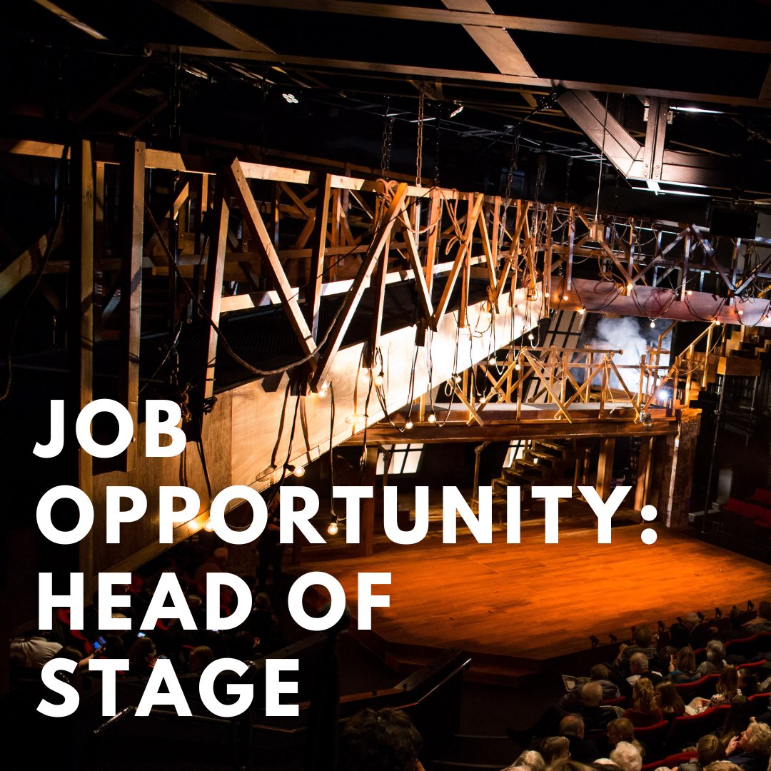 JOB OPPORTUNITY: HEAD OF STAGE 🎭

Can you provide high quality stage and technical support? 

Download the full job description &amp; Application form here: bit.ly/32MO4vy

Deadline: Mon 30th May 2022. ⏳

Interviews will be held on W/C Mon 6th June 2022.

#HullJobs #Hull