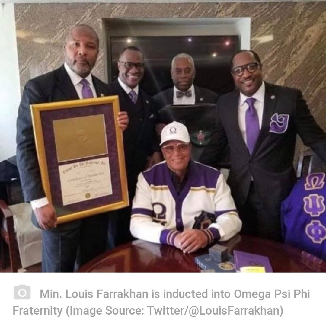 Happy \"belated\" (yesterday) 89th birthday to Min. Louis Farrakhan. Looking great for his age!  