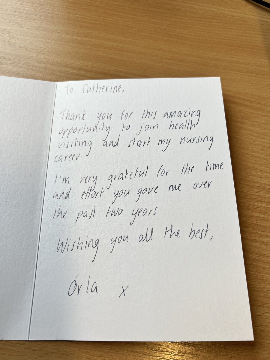CatherineBoar13's tweet photo. Always lovely to receive feedback, and I am so pleased that her time with children &amp; families has made Orla want to continue her dream to become a registered children’s nurse - well done @threeTNAs 🙌🙌 @SolentNHSTrust @EducatorsIP #apprenticeships @nmcnews https://t.co/fT5CdWcs5U