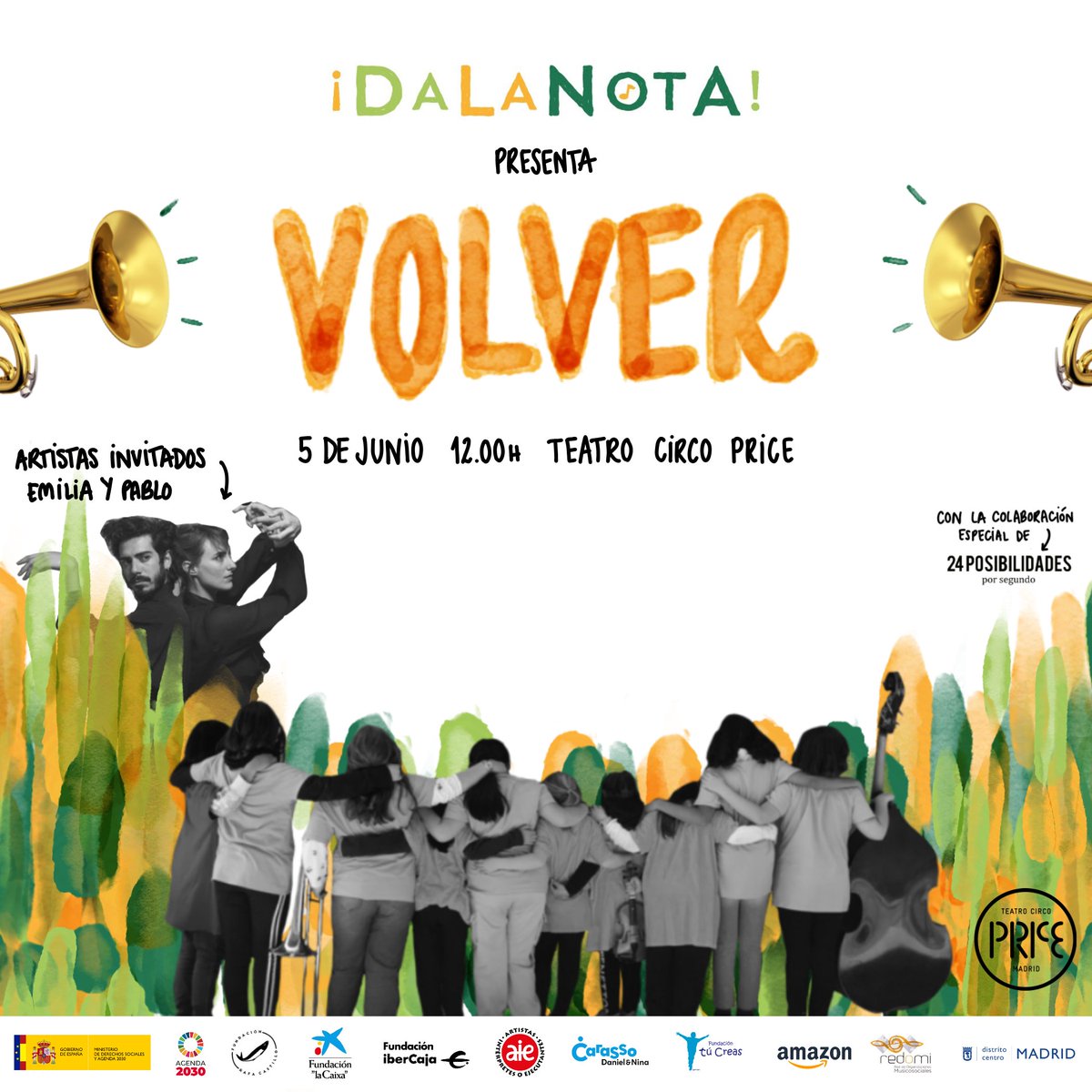 dalanotasocial's tweet photo. Ya disponibles las entradas de VOLVER, nuestro espectáculo fin de temporada en el @circoprice 

Te esperamos para vivir una experiencia increíble con nuestra Orquesta DaLaNota el próximo día 5 de junio a las 12:00h. 

🎫 https://t.co/NanIH66yAD https://t.co/XyhC2nxpSS