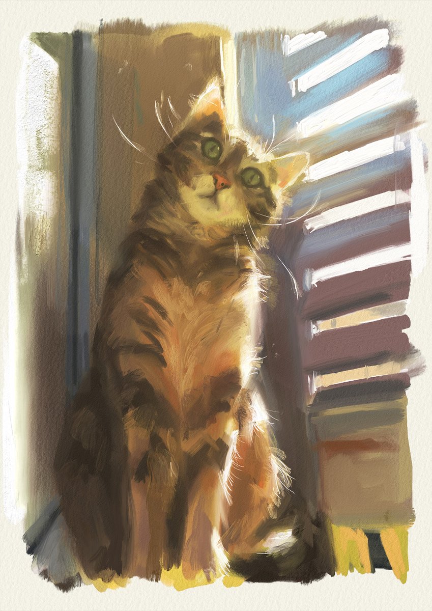 More painting in Rebelle 5
His name is Ori 🐱💛