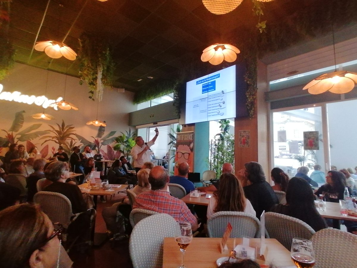 😎 Persoal investigador punteiro compartindo o seu coñecemento nun bar. 🍻 Así é Pint of Science ES, un festival internacional que contou coa participación de <a href="/jsouzatroncoso/">Jesus Souza Troncoso</a> <a href="/ECOCOST1/">ECOCOST</a> <a href="/CIM_Uvigo/">CIM UVigo</a>, que achegou ao público datos curiosos da Antártida. 🥶🧊

Foi todo un exitazo! 🤩👏