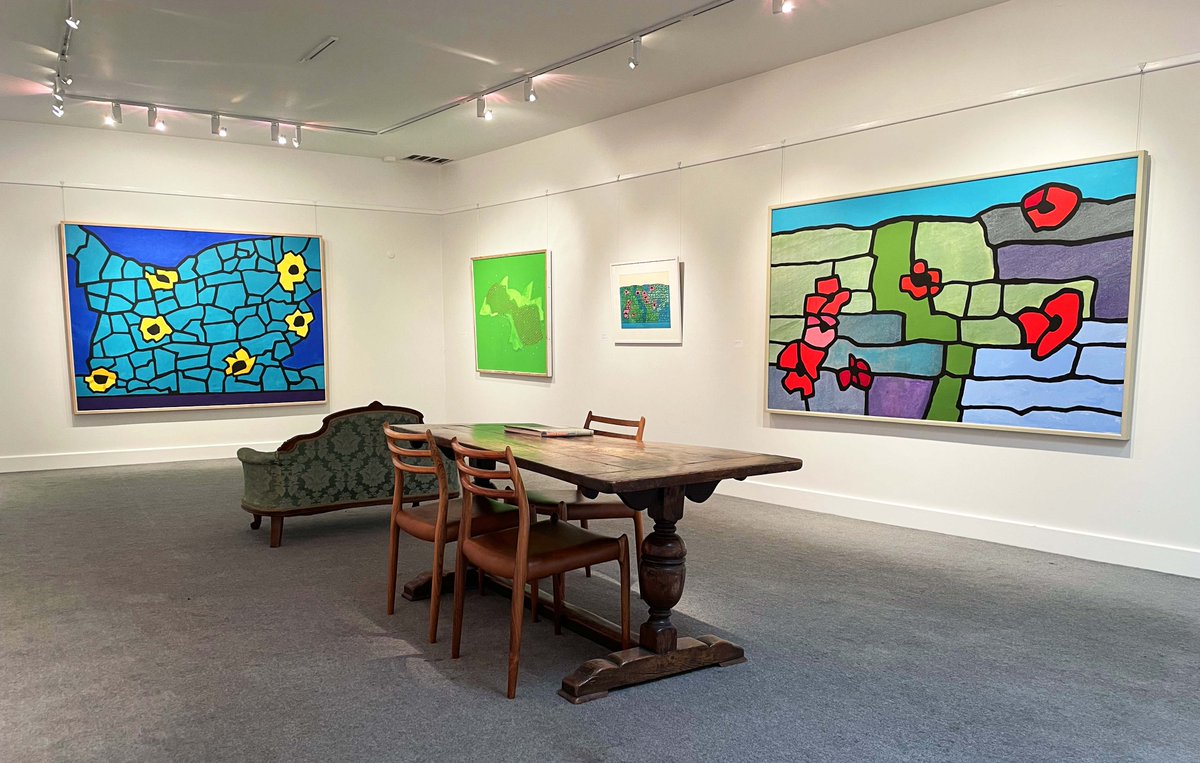 Now open at Mandell's Gallery, the stunning Derrick Greaves exhibition Towards a Walled Garden