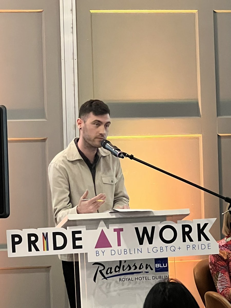 Representing RINCE <a href="/tudublinedi/">TU Dublin Equality, Diversity, & Inclusion</a>, Dr. @seandhenry delivers an excellent keynote at #PrideAtWork2022