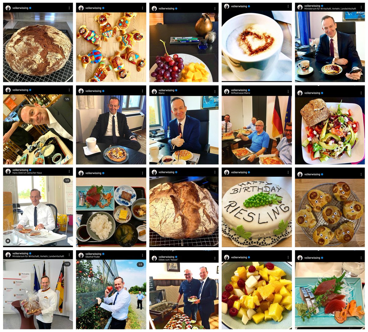 Volker Wissing: Macht weniger Fotos von Essen, weil das Klimaschädlich ist! #Wissing auf Instagram:
