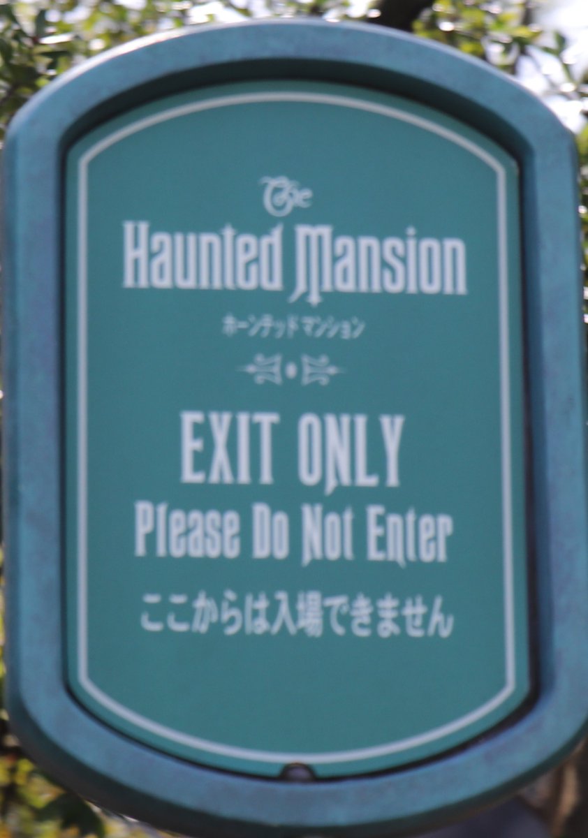 ホーンテッドマンションの看板シリーズ大好き 🥰🥰 #ホンテの外壁を愛