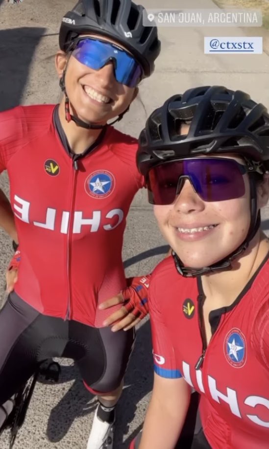 ChileFdn's tweet photo. Hoy comienza el panamericano de ciclismo de ruta en San Juan, Argentina. Junto a #despiertaconchv les deseamos muy buenas carreras a nuestra selección nacional. Karina póngale ojo a estas damas, les tenemos cualquier fe. https://t.co/6UIXQvjUZl