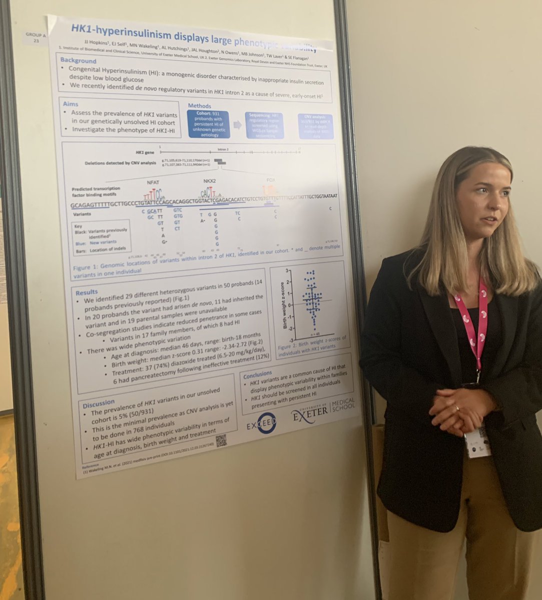 Great to see the @HIgenes team showcasing their fantastic research at the SGGD meeting in Lille. It’s not always about diabetes 🧬 @HIgenes <a href="/Exeter_Diabetes/">ExeterDiabetes</a>