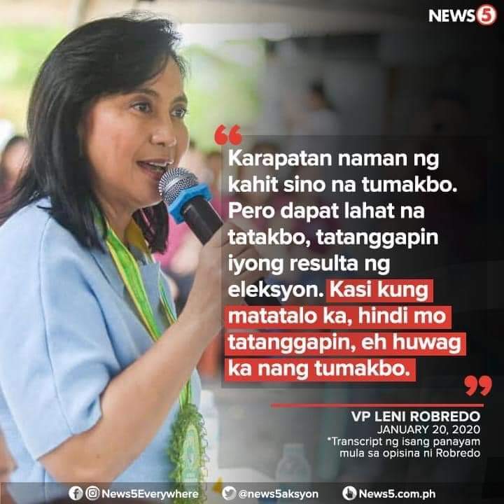 hyera0216's tweet photo. @lenirobredo  sana po maalala mo ito wag kna mang gulo  sasaludo ako sau kung mrunong ka tumanggap ng pgkatalo https://t.co/hj5DFNyZ0R