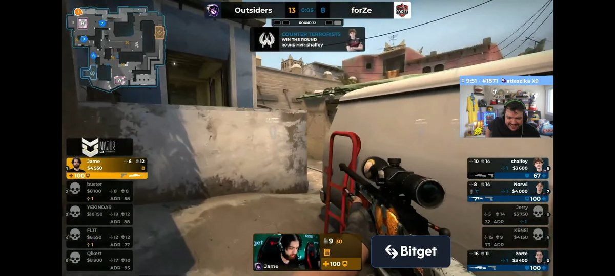 N0tQuiteTv's tweet photo. O Jame deu save a ganhar 13-7 e com 3 teammates acima dos $8000 😐 https://t.co/JqdXdNWc6V https://t.co/VpKI1WOWz9