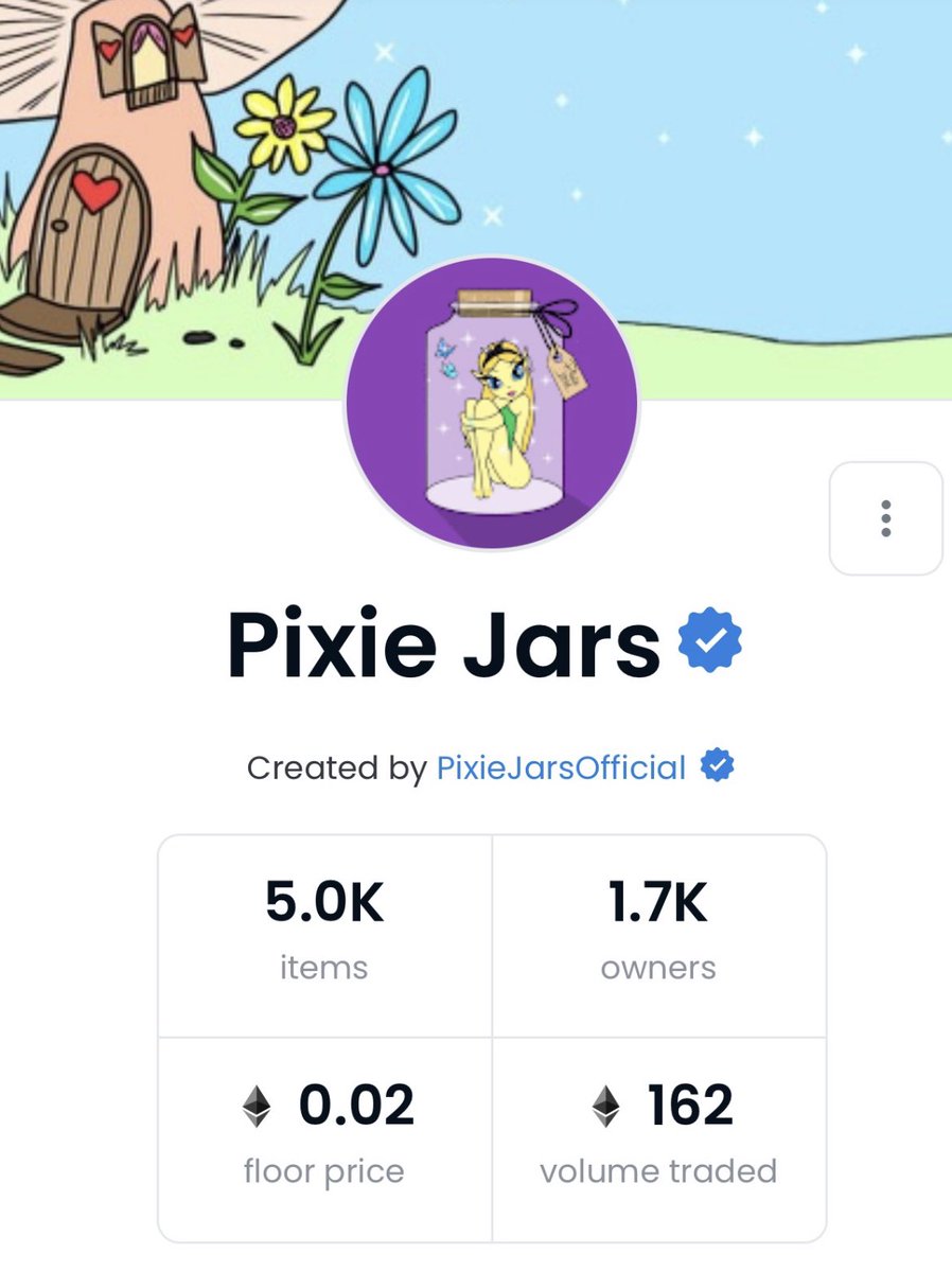 PixieJarsNFT's tweet photo. Pixie Jars Collection is now verified! ✅

https://t.co/WFZtvefhCY https://t.co/BU14UElwF6