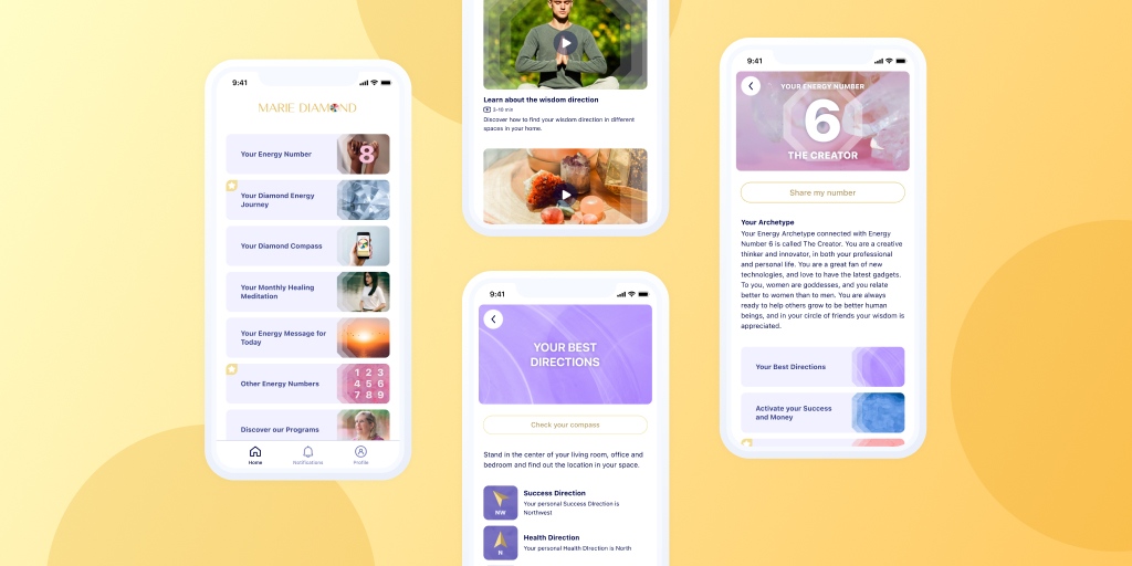 Marie Diamond just launched their new Feng Shui app! We’re glad to be the team who designed and developed this great product. Enjoy your energy journey, relax, meditate and find your own peace. Namaste! 🧘🌸 #uxdesign #uidesign #development #app #fengshui