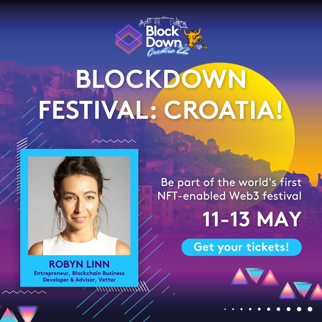 Vetterplatform's tweet image. Our very own @robyn_linn will be speaking in 1 hour on the 2nd stage at #BlockDownConf !

Come check it out!

#vetter #teamvetter #crypto #cryptoevents #community #events #Croatia #blockdown2022 #vetterplatform #cryptocurrency #cryptoevent