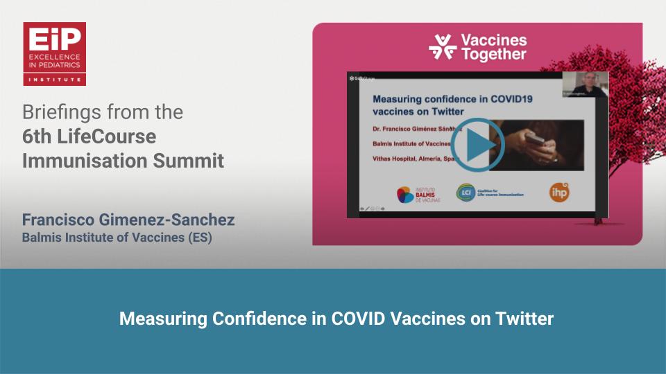 EIP_Institute's tweet photo. Measuring Vaccine Confidence on Twitter. Watch the briefing https://t.co/eqDeLjyblT delivered by @frgimsan of @InstitutoBalmis at @EIP_Institute 6th #LifeCourseImmunization Summit on #Vaccination and #Prevention. Join us this December in Amsterdam https://t.co/E9ITUYVEWE https://t.co/rtMX0wJZRp