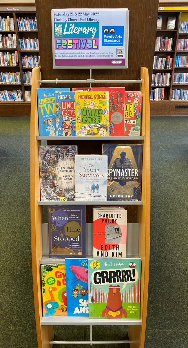 The Barnet Libraries Literary Festival ticket booking webpage is now open at  ow.ly/ejuW50J5tKh
The festival takes place  May 21 &amp; 22 at Finchley Church End Library. View our program &amp; grab a FREE ticket &amp; meet Erin Kelly, C J Tudor &amp; more stellar authors. <a href="/MillHillLibrary/">Mill Hill Library</a>