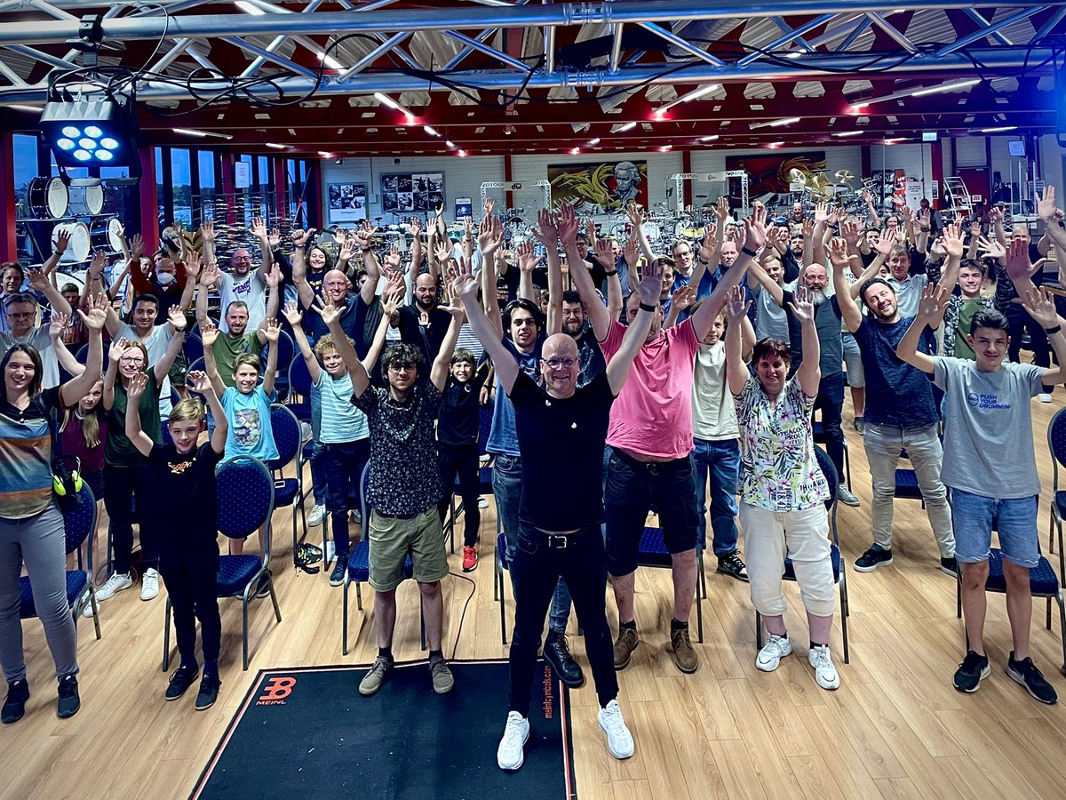 michaelschack's tweet photo. The very first Venelux drum clinic since end of 2019. Such a joyful moment!
@TAMAofficial @meinlcymbals #pushyourdrumming acoustic clinic tour Benelux started at Adams in Lummen π§πͺπ https://t.co/7WnwRxqBln