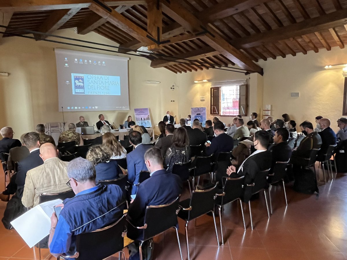 ISMLLW's tweet photo. Ms. Giustiniani presented her research on war-sustaining’ economic objects and activities &amp; IHL, and Major Cossidente shared his views on the application of international law to State Actors’ disinformation. https://t.co/FOYr9C3BH9