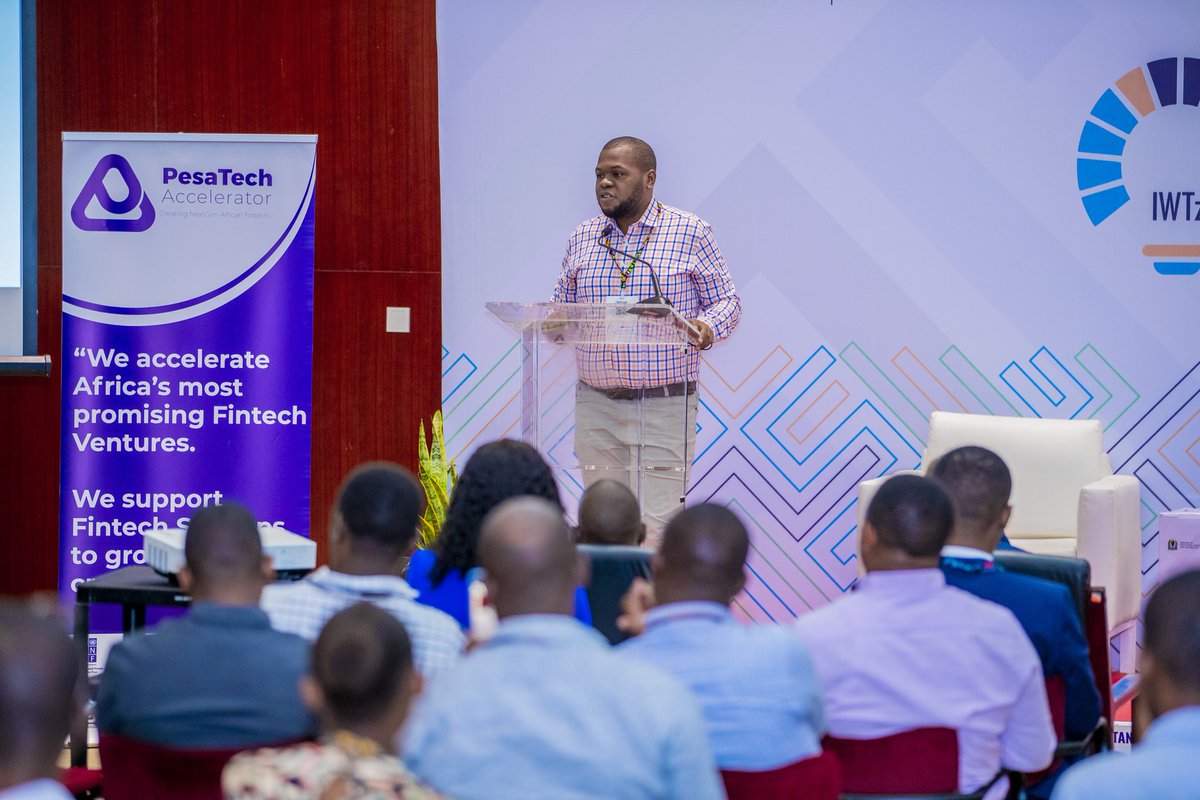 Afruturist's tweet photo. Presenting the Tanzania Fintech Landscape at #IWTz2022 #InnovationWeek2022  Our fintech ecosystem grows fast with few obstacles to overcome. Thank you, @UNCDFdigital TZ, for the opportunity to share my 2 cents. Great days ahead with @PesaTechAfrica Accelerator. @VenturesSahara https://t.co/d9Cbl7NZwI