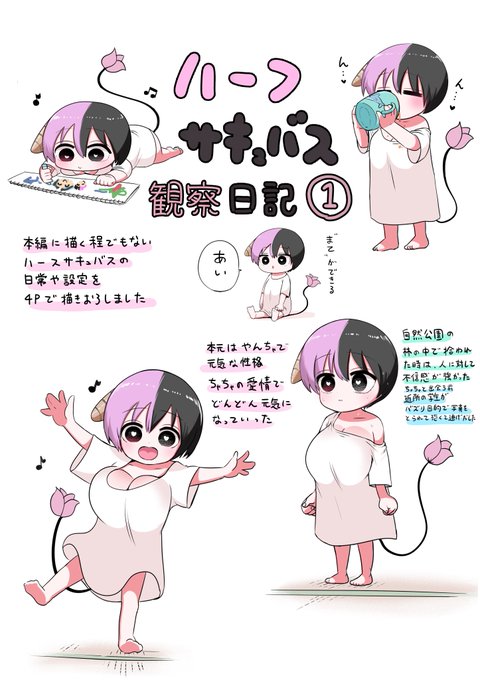 ハーフサキュバスを拾った
(観察日記①) 