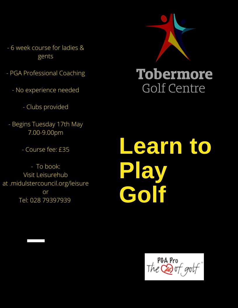 TonyProGolf's tweet photo. Beginners Golf @TobermoreGC https://t.co/oPdrnG88nl