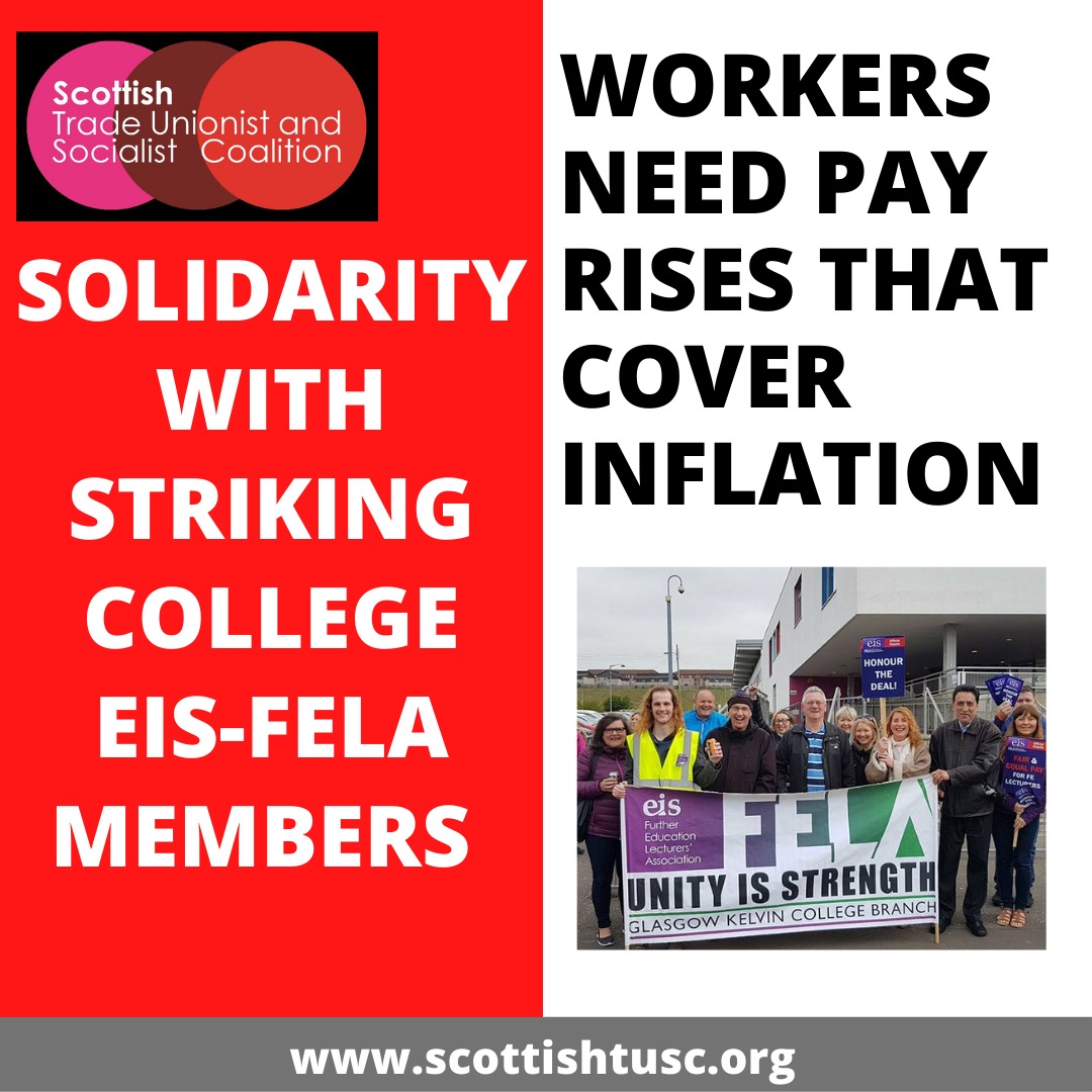 Up the <a href="/EISFela/">EISFela</a> workers! Solidarity from <a href="/ScottishTUSC/">SCOTTISH TUSC standing for workers!</a> and <a href="/SPS_socialist/">Socialist Party Scotland</a>