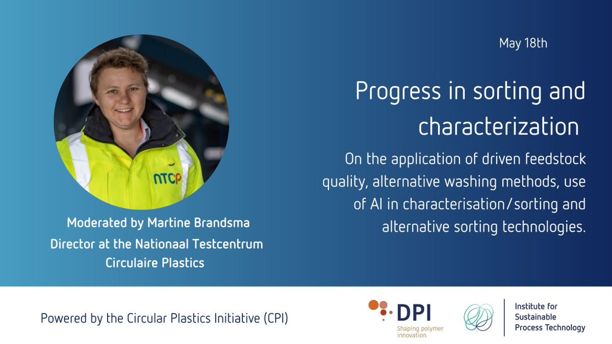 'Quality is essential for application driven plastic recycling.' #CPC22 aims to discuss the applications of the #plasticvaluechain of the future together with leading minds of the #plasticindustry. » cpc22.ispt.eu/register?utm_c…