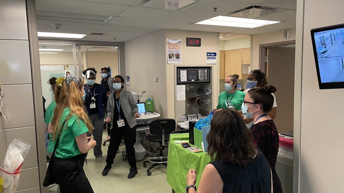 traceydasgupta1's tweet photo. I loved taking a moment with nurses in our Women and Babies Program for a SunnyMoves mobility break, as part of our Nursing Week celebrations. Thank you for all that you do! #NationalNursingWeek https://t.co/QiTbv3u2qI