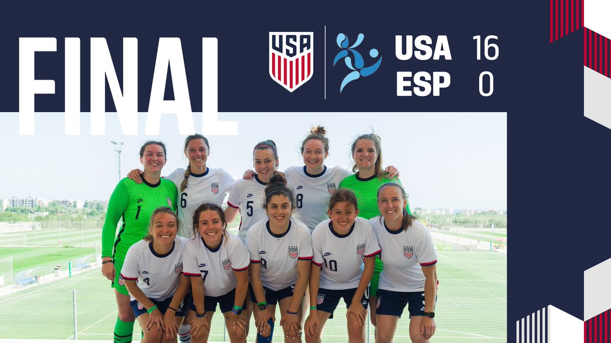 ussoccer_ENT's tweet photo. Exciting inaugural match and first win for our 🇺🇸 Women’s Para National Team! Proud to be a part of the first ever IFCPF World Cup taking place now in Spain! 

⚽️s Rebecca Ostrander, Catarina Guimarães, Joey Martin, Leah Glaser and Jesslyn Kuhnel.

#USparaWNT https://t.co/02ZwS4x323