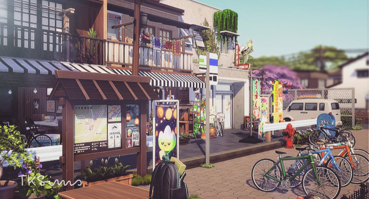 tkinterior_0oy's tweet photo. New Video 🚲🎏🛍✨

Japanese Shopping Street
•30×20
•No CC 
•Gallery ID➡️tksims__0oy 
                     or #tksims 

I hope you like it 🧡✨

#TheSims4 #Sims4
#Sims4PS4 #PS4share 
#ShowUsYourBuilds 

 [Speed Build] ➡️https://t.co/77E6ovxygh https://t.co/v2PbaTaqxb