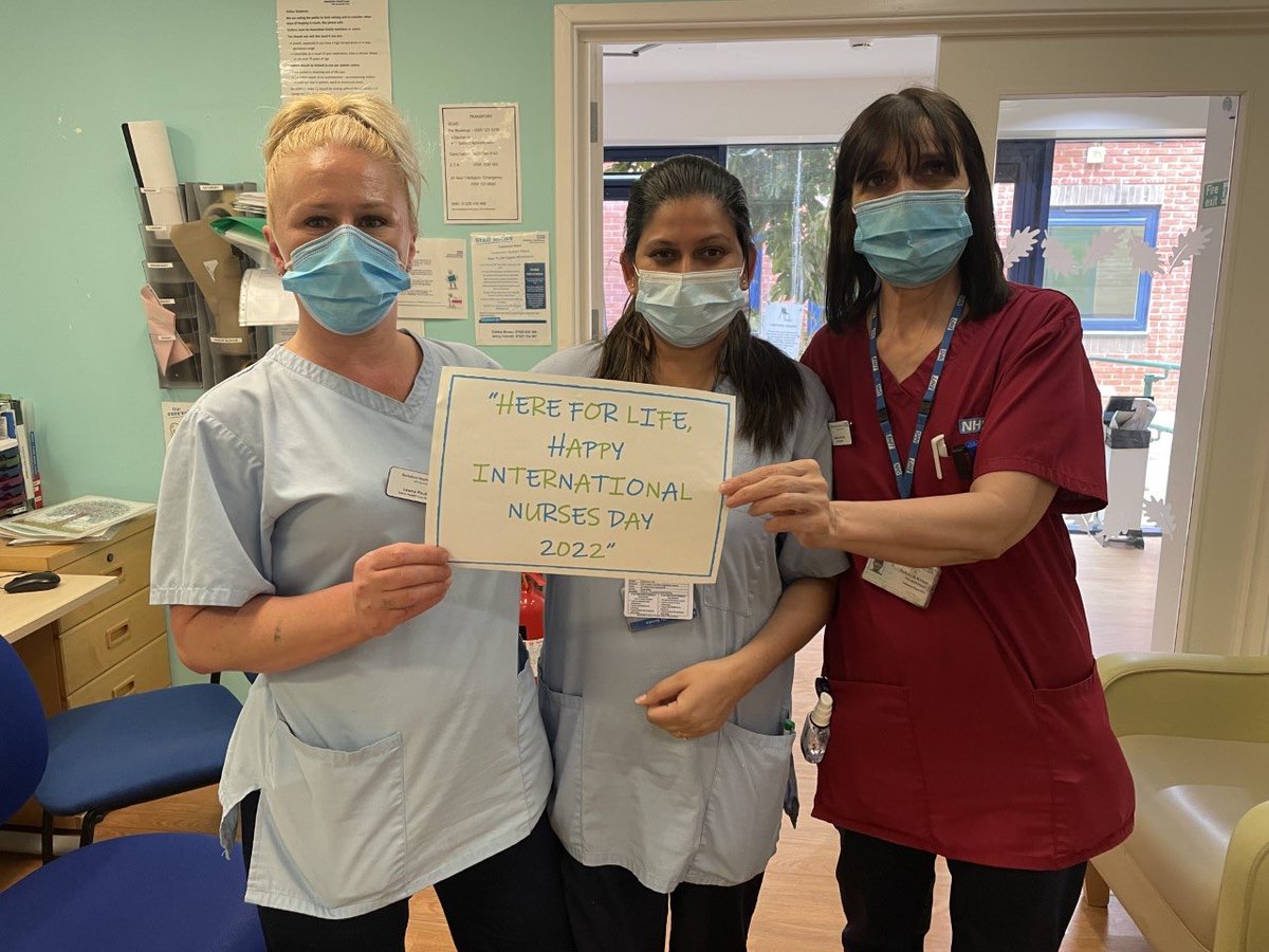 BHFT's tweet photo. To all our brilliant nurses, we appreciate every single one of you. Today we celebrate you #InternationalNursesDay 💙 https://t.co/EZkuf1432M